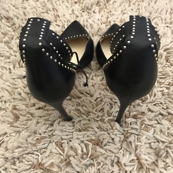 Francesco Russo Studded Black  Heels - Picture 4 of 7